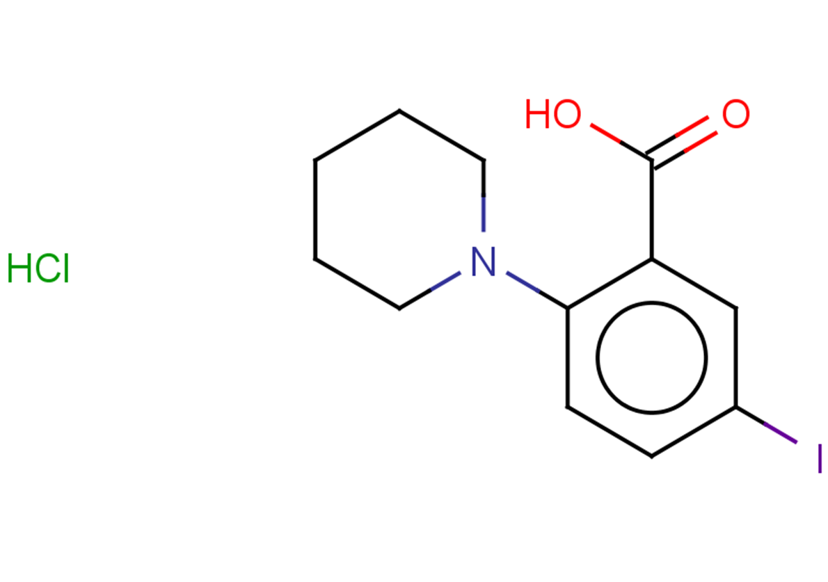 5-iodo-2-(piperidin-1-yl)benzoic acid hydrochloride