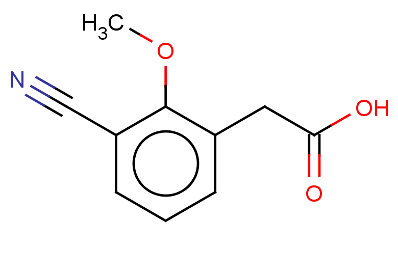 2-(3-cyano-2-methoxyphenyl)acetic acid