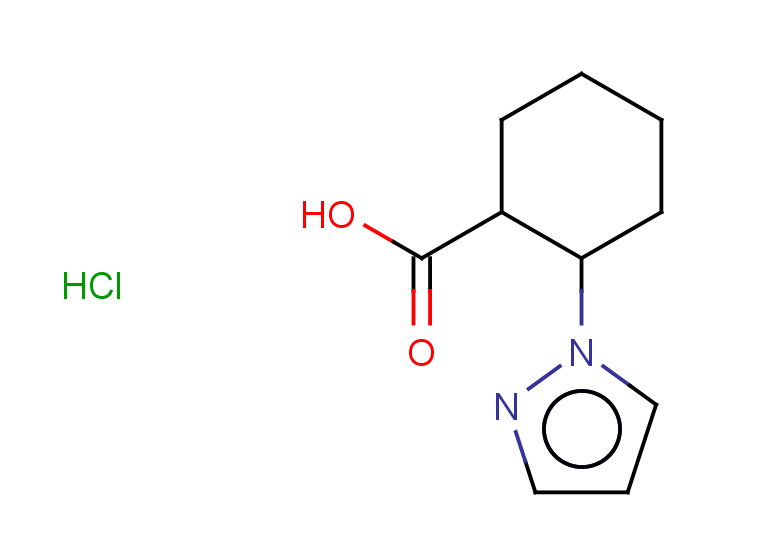 2-(1H-pyrazol-1-yl)cyclohexane-1-carboxylic acid hydrochloride