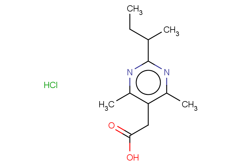 2-[2-(butan-2-yl)-4,6-dimethylpyrimidin-5-yl]acetic acid hydrochloride