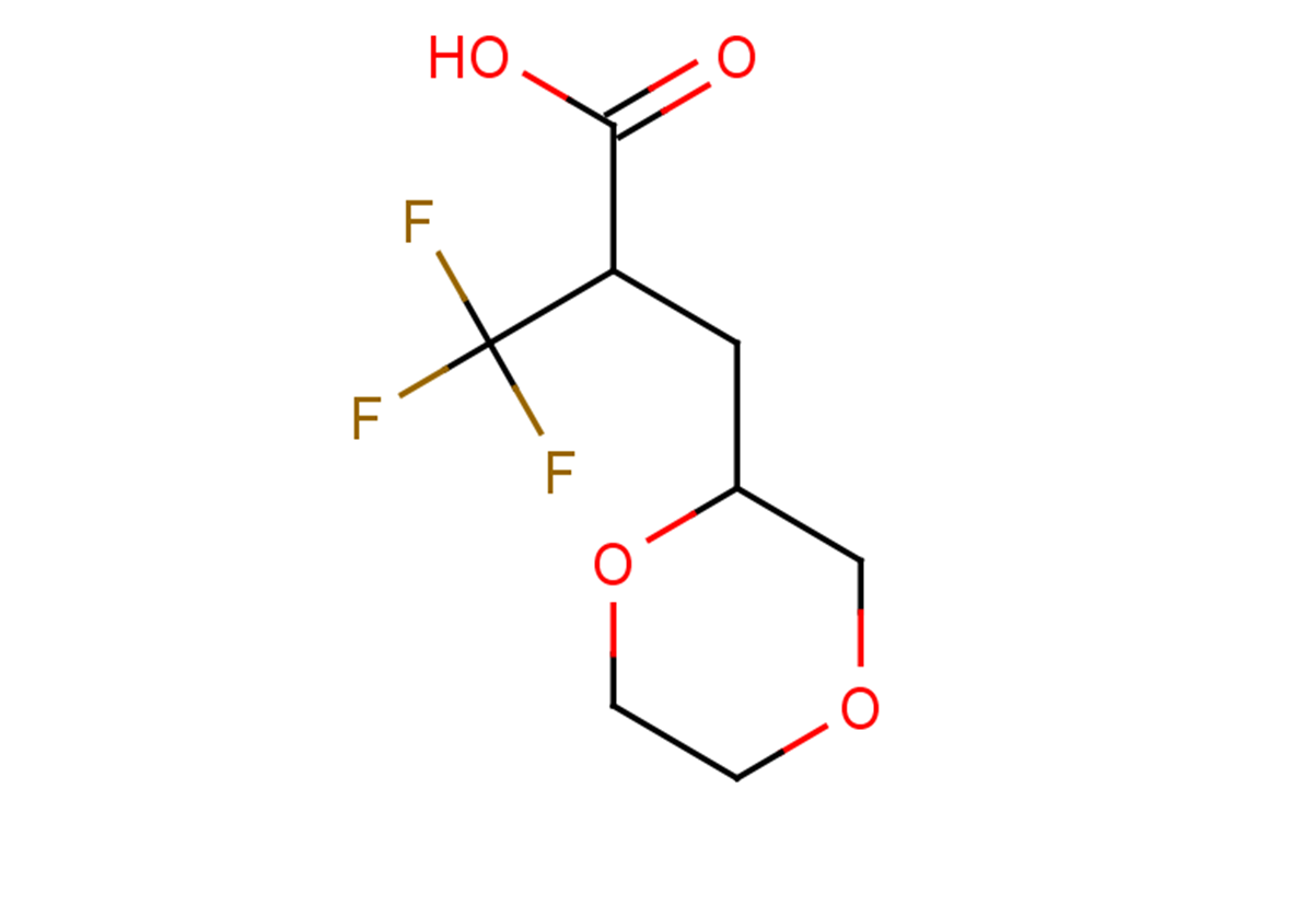 2-[(1,4-dioxan-2-yl)methyl]-3,3,3-trifluoropropanoic acid