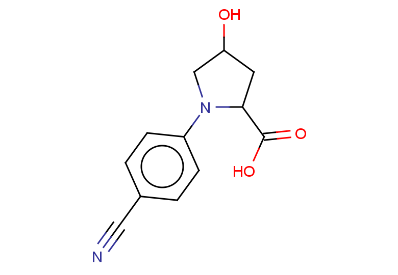 1-(4-cyanophenyl)-4-hydroxypyrrolidine-2-carboxylic acid