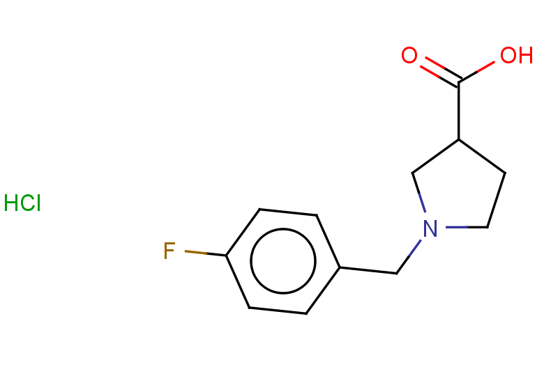 1-[(4-fluorophenyl)methyl]pyrrolidine-3-carboxylic acid hydrochloride