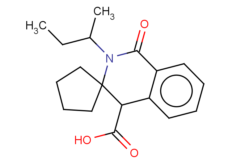 2'-(butan-2-yl)-1'-oxo-2',4'-dihydro-1'H-spiro[cyclopentane-1,3'-isoquinoline]-4'-carboxylic acid