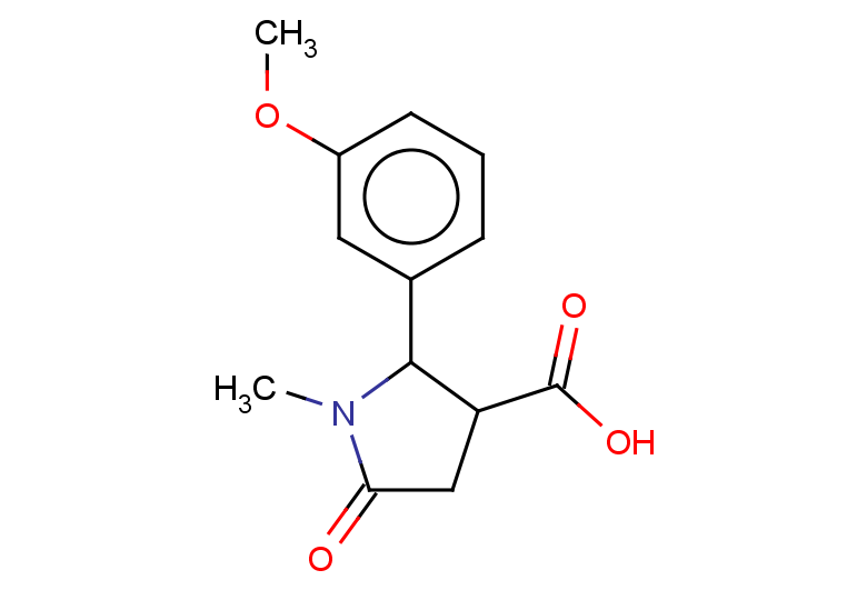 2-(3-methoxyphenyl)-1-methyl-5-oxopyrrolidine-3-carboxylic acid, Mixture of diastereomers