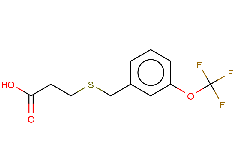 3-({[3-(trifluoromethoxy)phenyl]methyl}sulfanyl)propanoic acid
