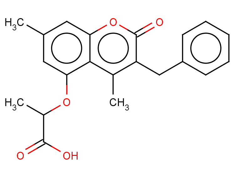 2-[(3-benzyl-4,7-dimethyl-2-oxo-2H-chromen-5-yl)oxy]propanoic acid