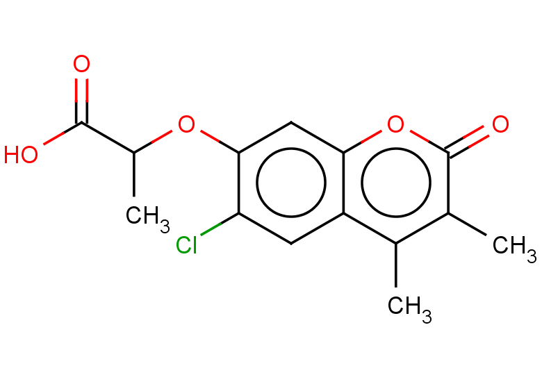 2-[(6-chloro-3,4-dimethyl-2-oxo-2H-chromen-7-yl)oxy]propanoic acid