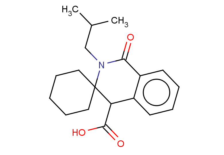 2'-(2-methylpropyl)-1'-oxo-2',4'-dihydro-1'H-spiro[cyclohexane-1,3'-isoquinoline]-4'-carboxylic acid