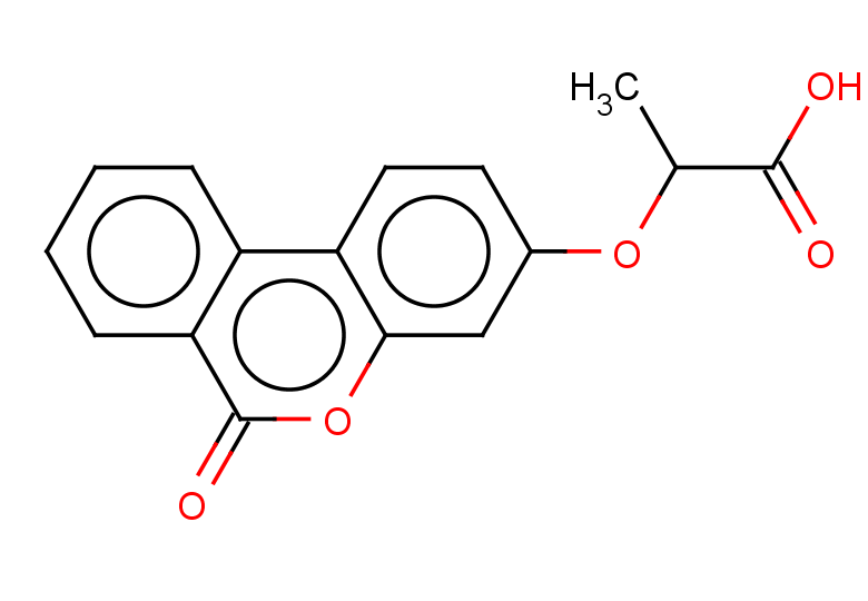 2-({6-oxo-6H-benzo[c]chromen-3-yl}oxy)propanoic acid
