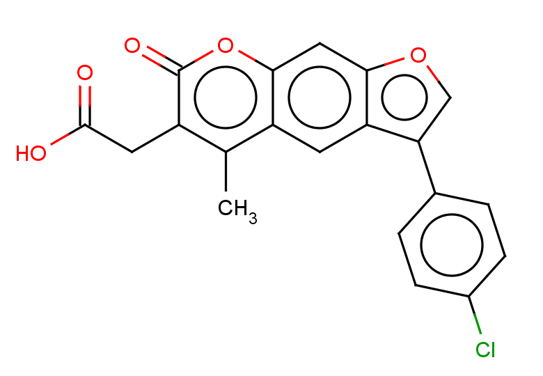 2-[3-(4-chlorophenyl)-5-methyl-7-oxo-7H-furo[3,2-g]chromen-6-yl]acetic acid