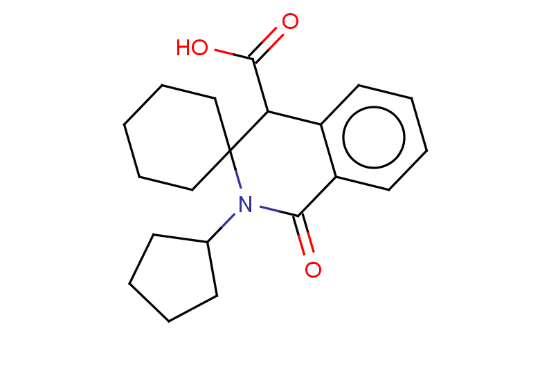2'-cyclopentyl-1'-oxo-2',4'-dihydro-1'H-spiro[cyclohexane-1,3'-isoquinoline]-4'-carboxylic acid