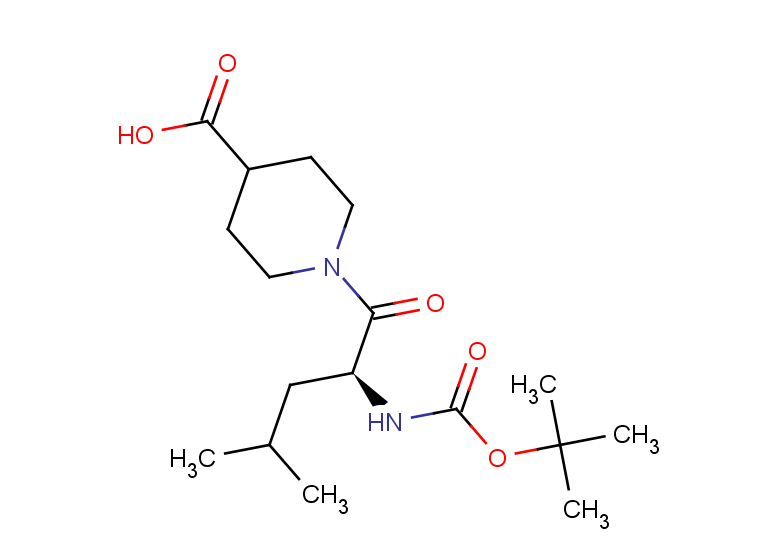 1-[(2S)-2-{[(tert-butoxy)carbonyl]amino}-4-methylpentanoyl]piperidine-4-carboxylic acid