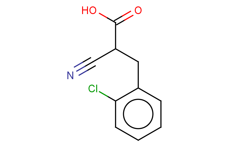 3-(2-chlorophenyl)-2-cyanopropanoic acid