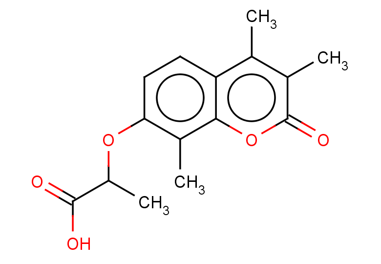 2-[(3,4,8-trimethyl-2-oxo-2H-chromen-7-yl)oxy]propanoic acid