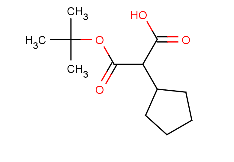 3-(tert-butoxy)-2-cyclopentyl-3-oxopropanoic acid