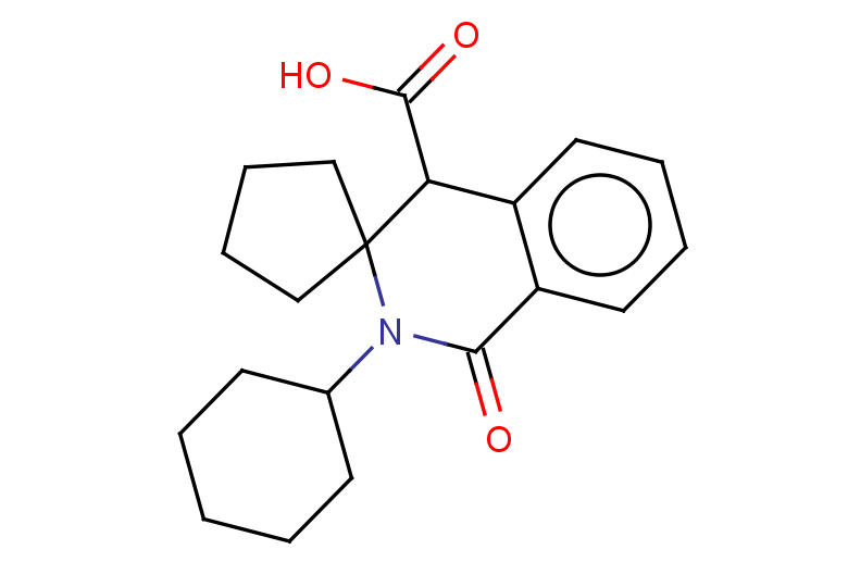 2'-cyclohexyl-1'-oxo-2',4'-dihydro-1'H-spiro[cyclopentane-1,3'-isoquinoline]-4'-carboxylic acid