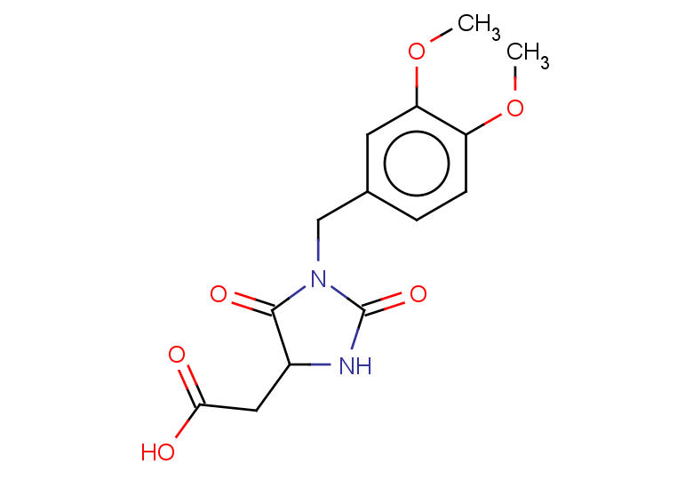 2-{1-[(3,4-dimethoxyphenyl)methyl]-2,5-dioxoimidazolidin-4-yl}acetic acid