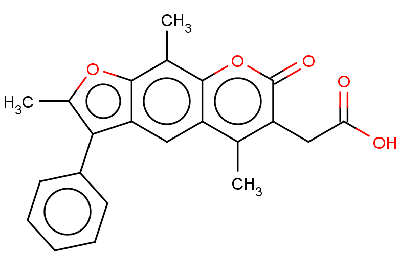 2-{2,5,9-trimethyl-7-oxo-3-phenyl-7H-furo[3,2-g]chromen-6-yl}acetic acid