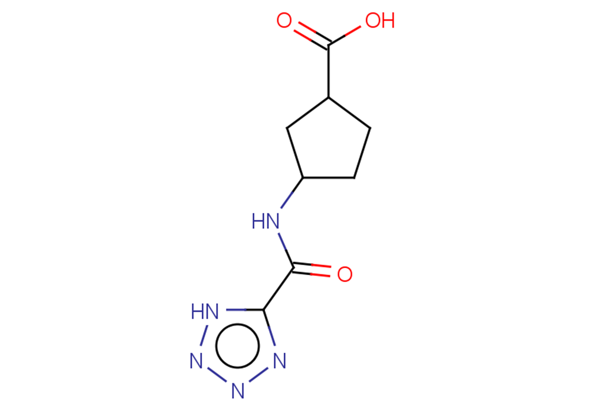 3-(1H-1,2,3,4-tetrazole-5-amido)cyclopentane-1-carboxylic acid