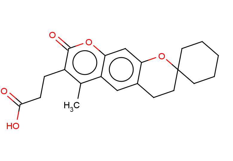 3-{6'-methyl-8'-oxo-4',8'-dihydro-3'H-spiro[cyclohexane-1,2'-pyrano[3,2-g]chromene]-7'-yl}propanoic acid