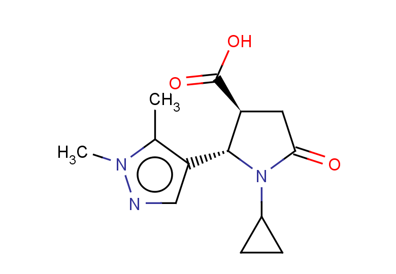 rac-(2R,3R)-1-cyclopropyl-2-(1,5-dimethyl-1H-pyrazol-4-yl)-5-oxopyrrolidine-3-carboxylic acid, trans