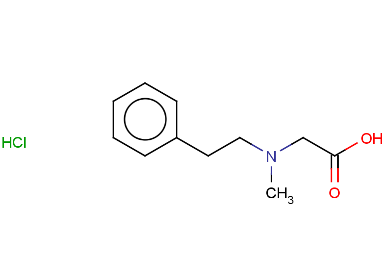 2-[methyl(2-phenylethyl)amino]acetic acid hydrochloride