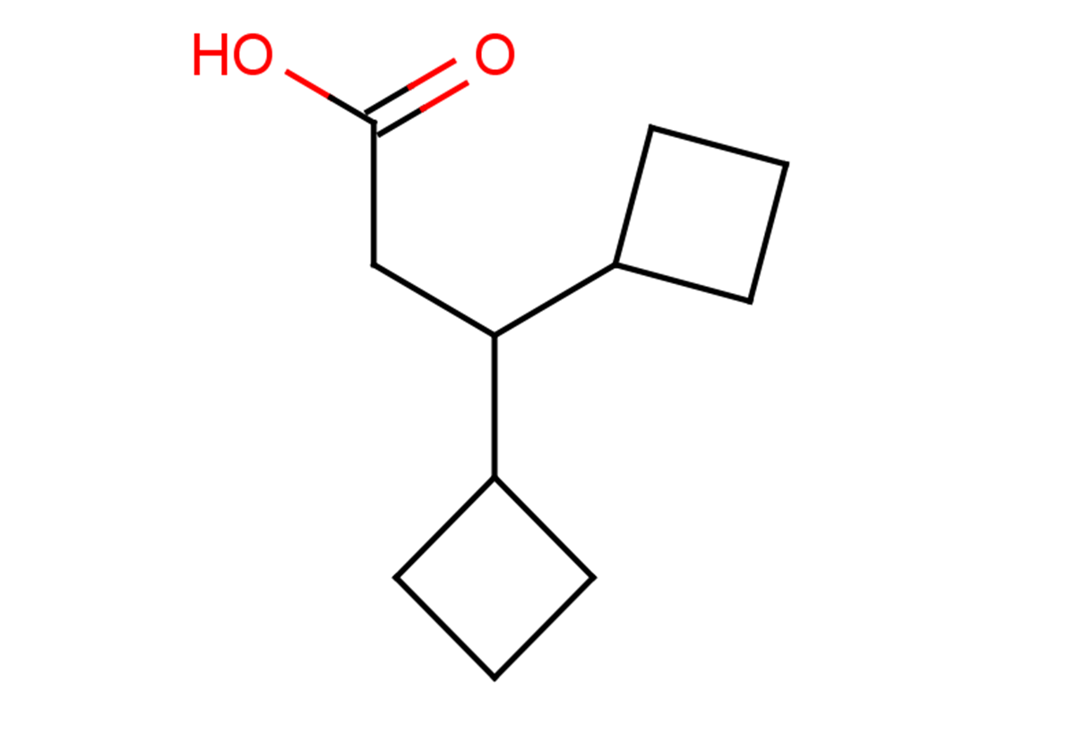 3,3-dicyclobutylpropanoic acid