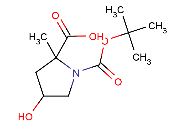 1-[(tert-butoxy)carbonyl]-4-hydroxy-2-methylpyrrolidine-2-carboxylic acid, Mixture of diastereomers