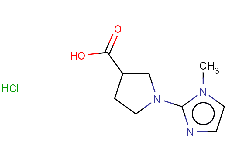 1-(1-methyl-1H-imidazol-2-yl)pyrrolidine-3-carboxylic acid hydrochloride