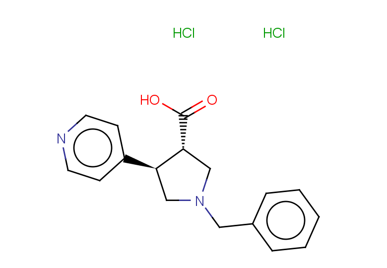 rac-(3R,4S)-1-benzyl-4-(pyridin-4-yl)pyrrolidine-3-carboxylic acid dihydrochloride, trans