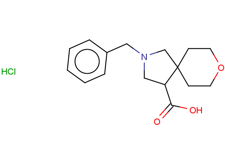 2-benzyl-8-oxa-2-azaspiro[4.5]decane-4-carboxylic acid hydrochloride