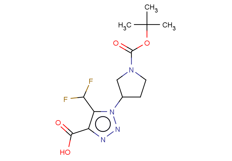 1-{1-[(tert-butoxy)carbonyl]pyrrolidin-3-yl}-5-(difluoromethyl)-1H-1,2,3-triazole-4-carboxylic acid