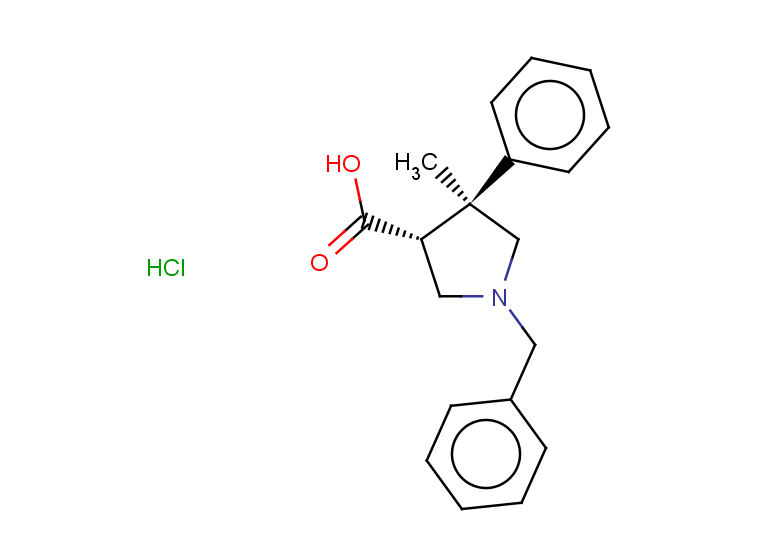 rac-(3R,4S)-1-benzyl-4-methyl-4-phenylpyrrolidine-3-carboxylic acid hydrochloride, trans