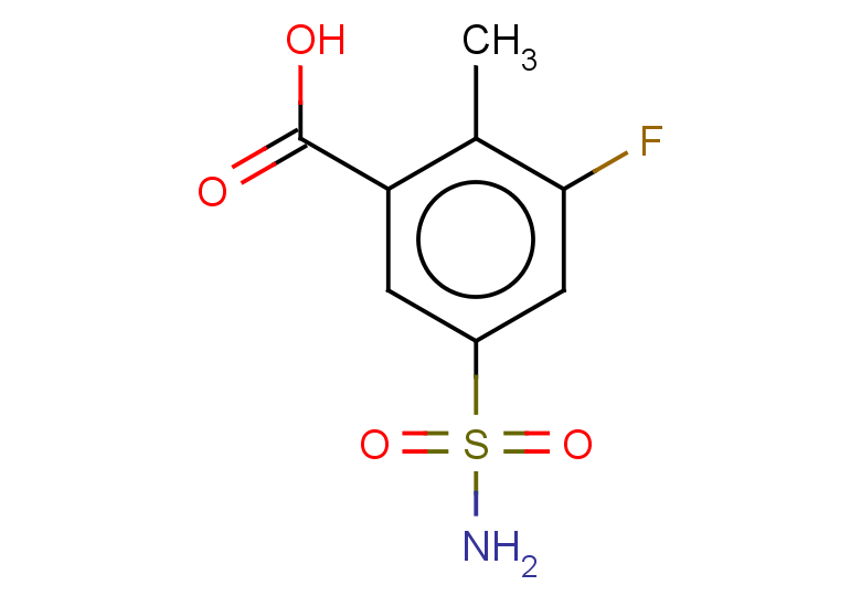 3-fluoro-2-methyl-5-sulfamoylbenzoic acid