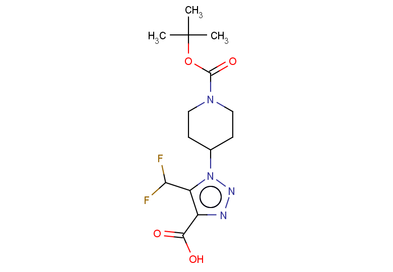 1-{1-[(tert-butoxy)carbonyl]piperidin-4-yl}-5-(difluoromethyl)-1H-1,2,3-triazole-4-carboxylic acid