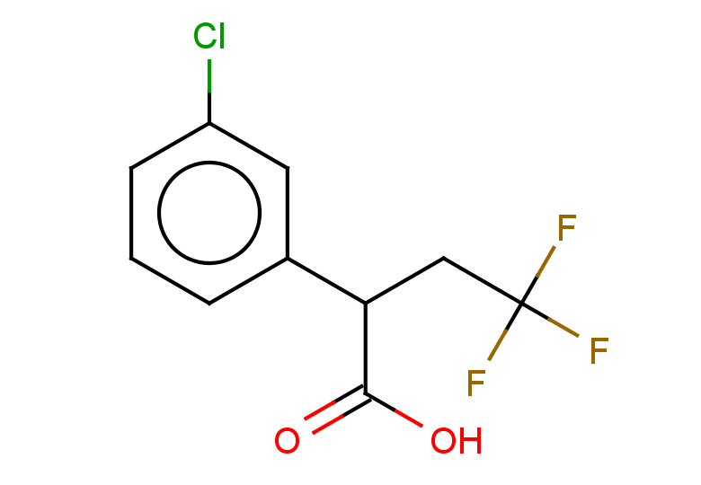 2-(3-chlorophenyl)-4,4,4-trifluorobutanoic acid