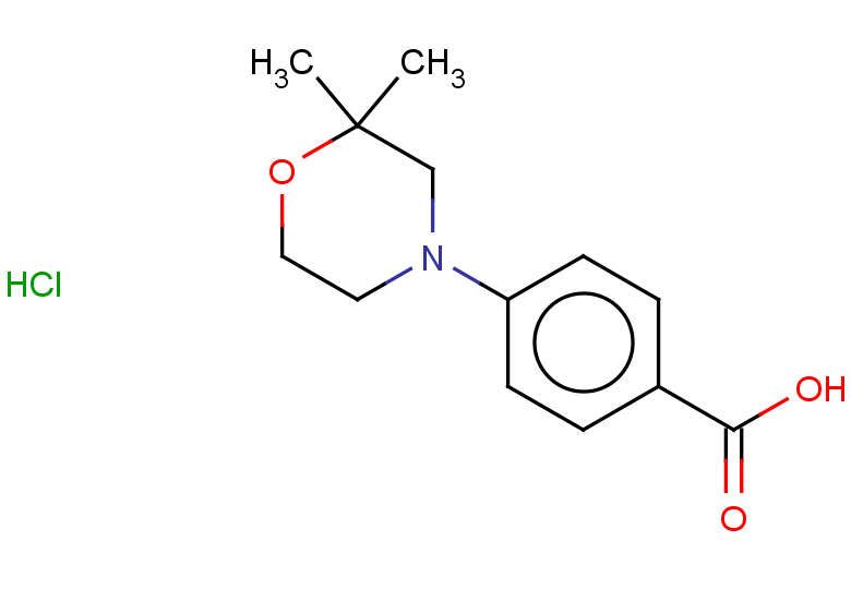 4-(2,2-dimethylmorpholin-4-yl)benzoic acid hydrochloride