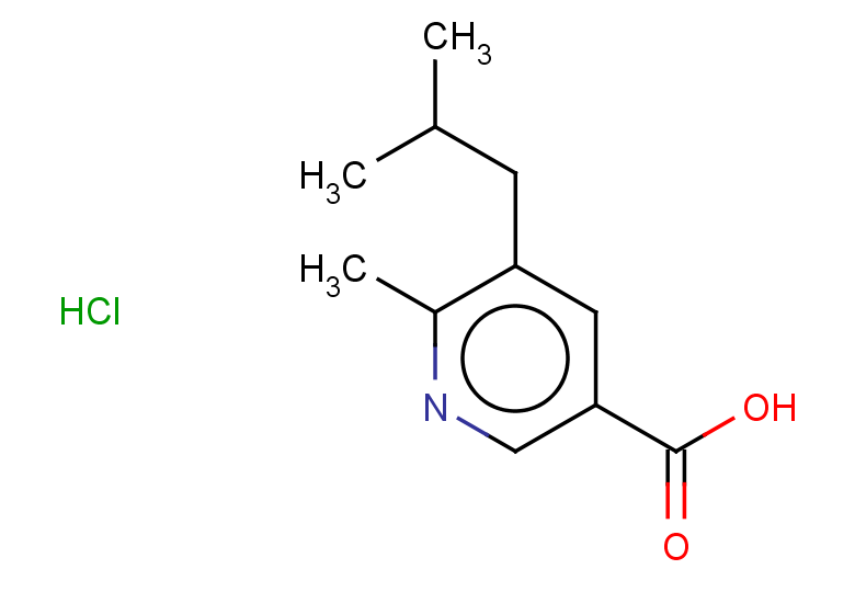 6-methyl-5-(2-methylpropyl)pyridine-3-carboxylic acid hydrochloride
