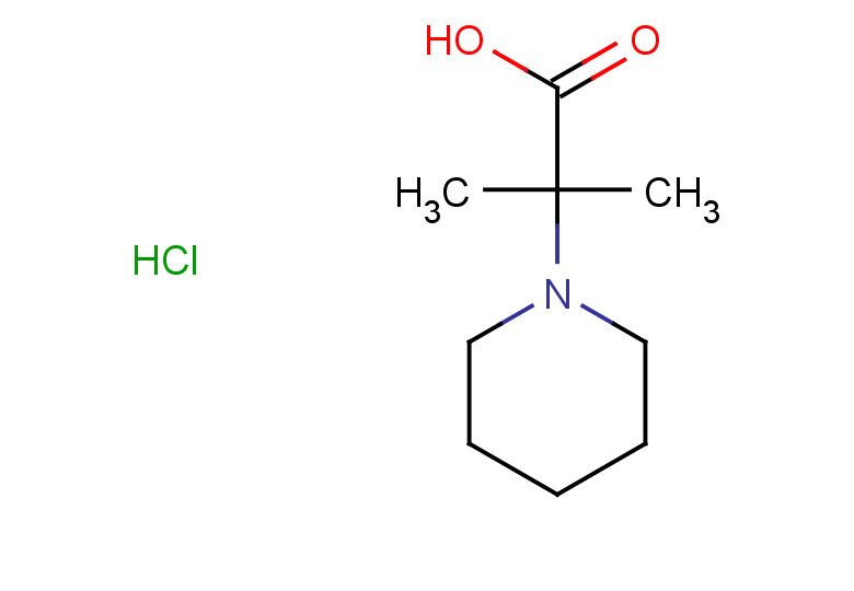 2-methyl-2-(piperidin-1-yl)propanoic acid hydrochloride