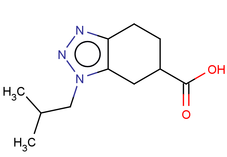 1-(2-methylpropyl)-4,5,6,7-tetrahydro-1H-1,2,3-benzotriazole-6-carboxylic acid