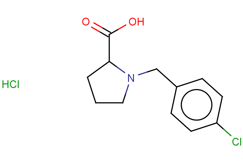 1-[(4-chlorophenyl)methyl]pyrrolidine-2-carboxylic acid hydrochloride
