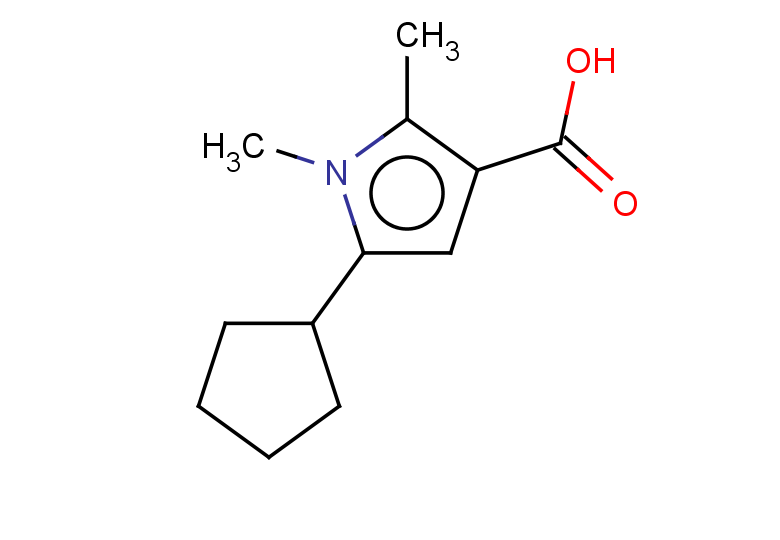 5-cyclopentyl-1,2-dimethyl-1H-pyrrole-3-carboxylic acid