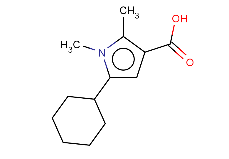 5-cyclohexyl-1,2-dimethyl-1H-pyrrole-3-carboxylic acid