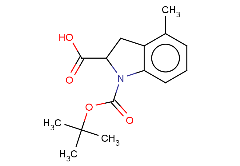 1-[(tert-butoxy)carbonyl]-4-methyl-2,3-dihydro-1H-indole-2-carboxylic acid