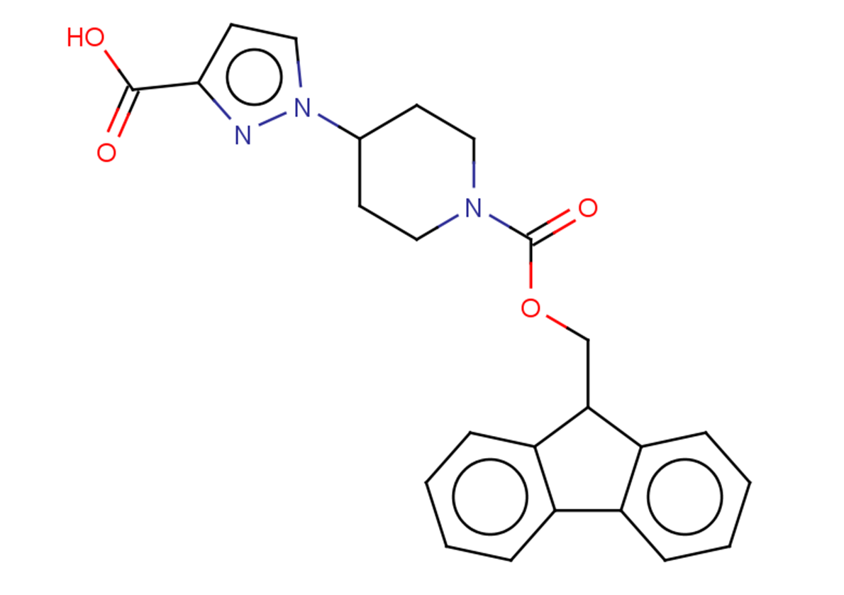 1-(1-{[(9H-fluoren-9-yl)methoxy]carbonyl}piperidin-4-yl)-1H-pyrazole-3-carboxylic acid