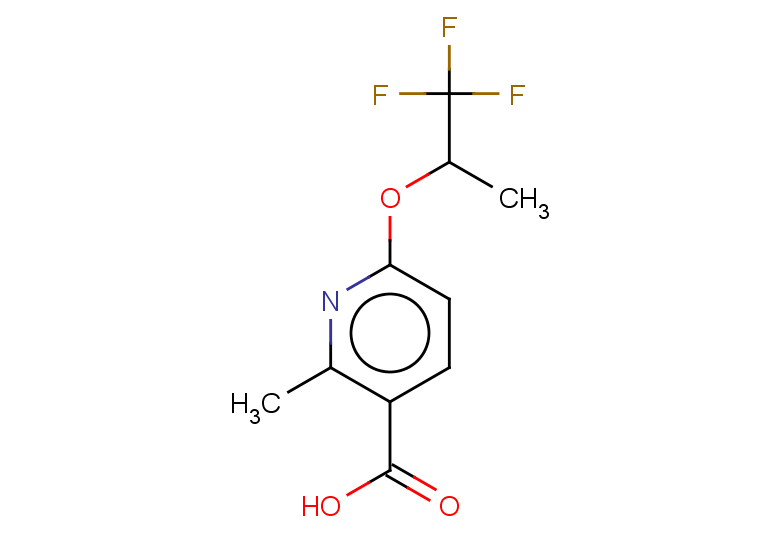 2-methyl-6-[(1,1,1-trifluoropropan-2-yl)oxy]pyridine-3-carboxylic acid