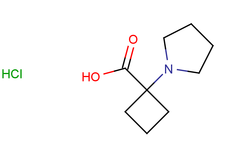 1-(pyrrolidin-1-yl)cyclobutane-1-carboxylic acid hydrochloride