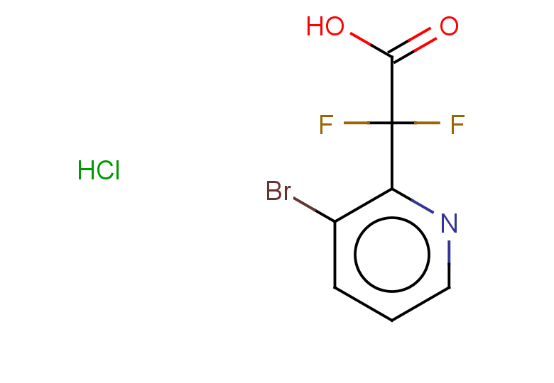 2-(3-bromopyridin-2-yl)-2,2-difluoroacetic acid hydrochloride
