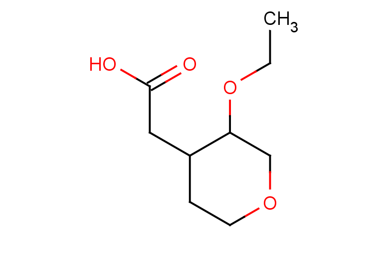 2-(3-ethoxyoxan-4-yl)acetic acid, Mixture of diastereomers